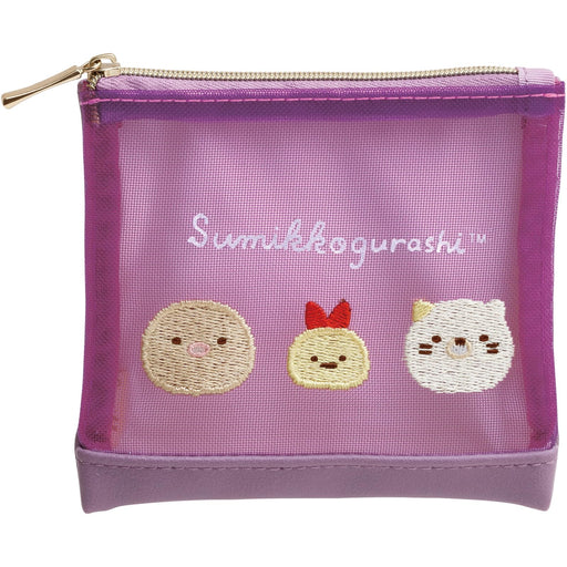 San-X Mesh Mini Pouch Sumikko Gurashi H11xW12xD1Cm Ca56104- Japan Figure Store - #1 Bring To You The Best Japanese Goods