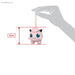 Sanei Boeki Pokemon All Star Pudding Mascot Plush Toy 7x6x8cm PM05- Japan Figure Store - #1 Bring To You The Best Japanese Goods