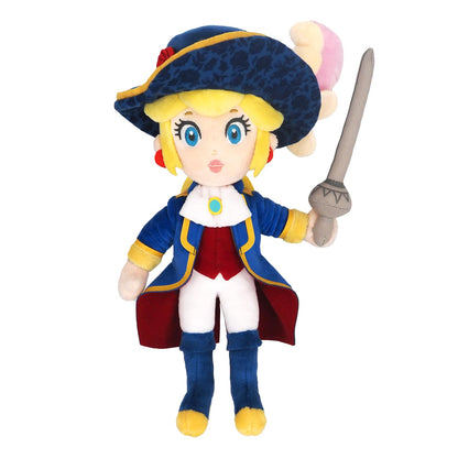 Sanei Boeki Princess Peach Showtime Swordsman Peach Plush Toy 16x13x26cm- Japan Figure Store - #1 Bring To You The Best Japanese Goods