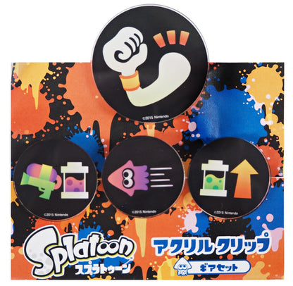 Sanei Boeki Splatoon Gear Acrylic Clip Set 12.5cm SPZ05- Japan Figure Store - #1 Bring To You The Best Japanese Goods
