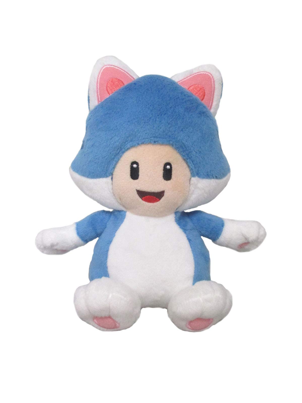 Sanei Boeki Super Mario 3D World Cat Toad Plush Toy S W12xD10xH18.5cm- Japan Figure Store - #1 Bring To You The Best Japanese Goods