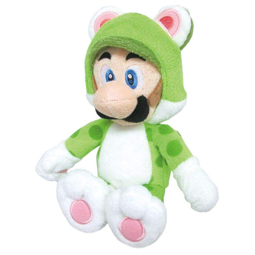 Sanei Boeki Super Mario 3D World Neko Luigi Plush Toy 18cm Sitting Height- Japan Figure Store - #1 Bring To You The Best Japanese Goods