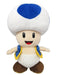 Sanei Boeki Super Mario All Star Blue Toad Plush Toy 20cm AC31- Japan Figure Store - #1 Bring To You The Best Japanese Goods