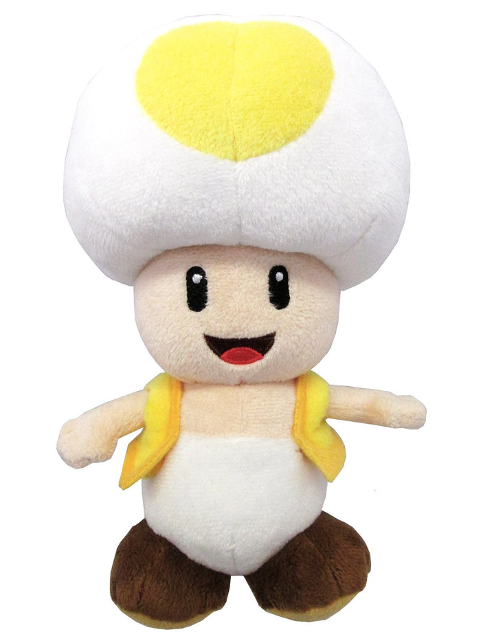 Sanei Boeki Super Mario All Star Collection Yellow Toad 20cm Plush Toy- Japan Figure Store - #1 Bring To You The Best Japanese Goods