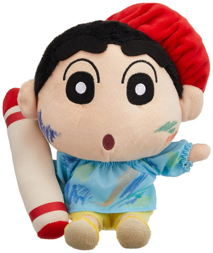 SAN-EI Crayon Shin-Chan Plush Doll Shin-Chan Scribbling S- Japan Figure Store - #1 Bring To You The Best Japanese Goods