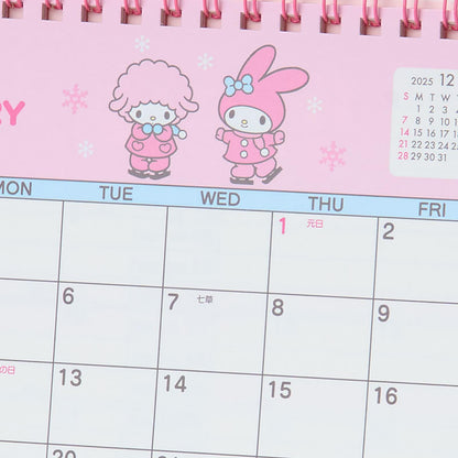 Sanrio 2026 My Melody Desktop Ring Calendar 622044 - Cute Paper Planner