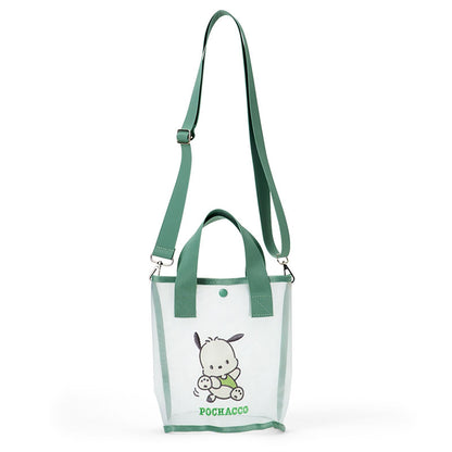 Sanrio Pochacco 2-Way Tote Bag for Ages 3+ - Durable Polyester and Nylon