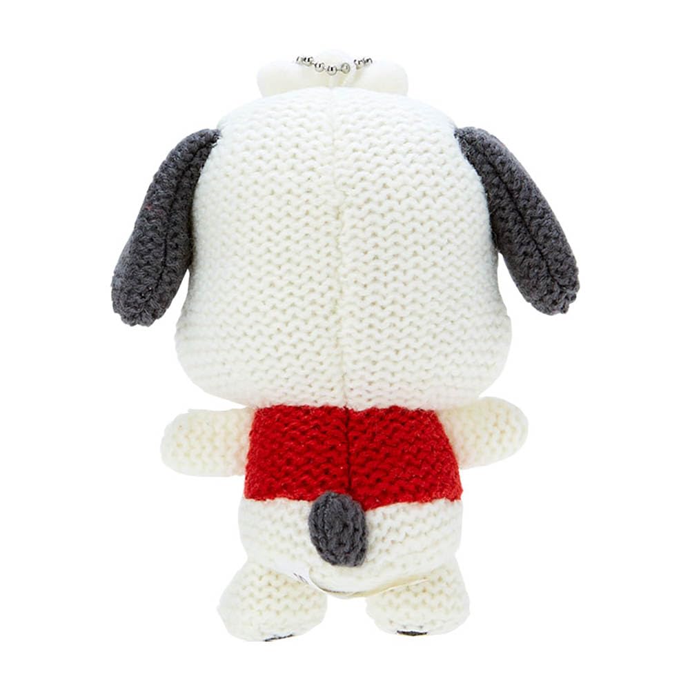 Sanrio Pochacco Amigurumi-Style Knitted Mascot Holder 10x6x13 Cm- Japan Figure Store - #1 Bring To You The Best Japanese Goods
