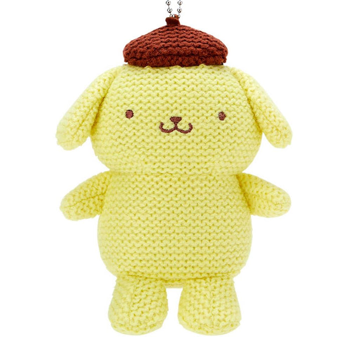 Sanrio Amigurumi Pompompurin Knitted Mascot Holder 11 x 7 x 12.5 cm- Japan Figure Store - #1 Bring To You The Best Japanese Goods