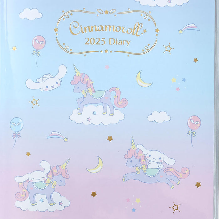 Sanrio Cinnamoroll 2025 B6 Block Diary Planner with Stickers and Bookmark- Japan Figure Store - #1 Bring To You The Best Japanese Goods
