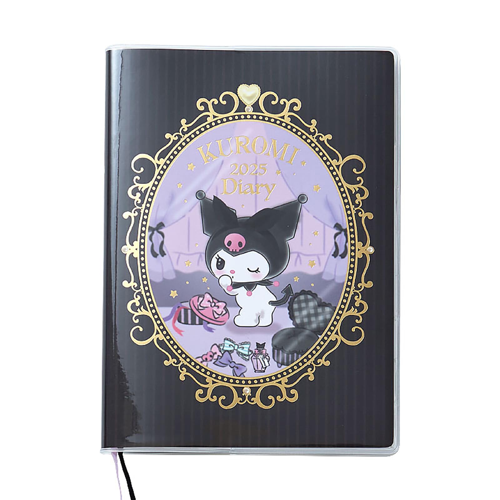 Sanrio Kuromi B6 Diary Planner 2025 with Stickers and Bookmark Starts Oct 2024- Japan Figure Store - #1 Bring To You The Best Japanese Goods