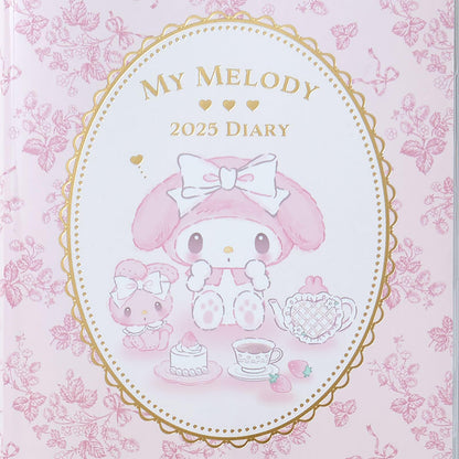 Sanrio My Melody 2025 Planner B6 Diary with Schedule Stickers and Bookmark- Japan Figure Store - #1 Bring To You The Best Japanese Goods