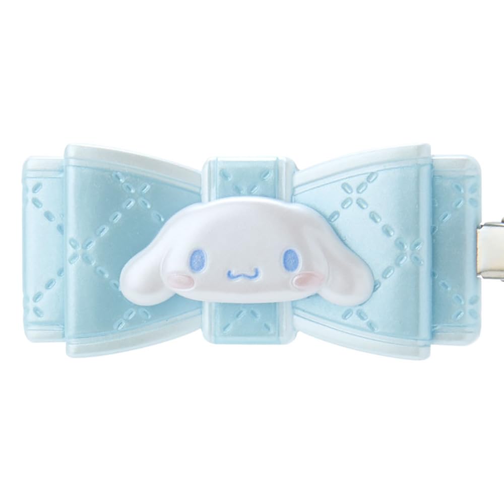 Sanrio Bangs Clip Quilted Ribbon Hair Clip Cinnamoroll 2.5cm X 5.5cm- Japan Figure Store - #1 Bring To You The Best Japanese Goods