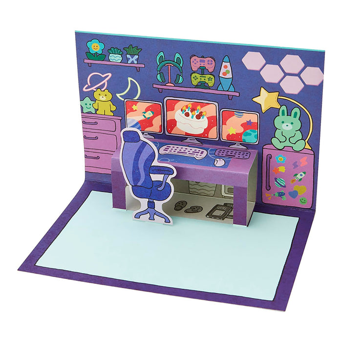 Sanrio Birthday Greeting Card Game Room Theme International Shipping Bd162-3- Japan Figure Store - #1 Bring To You The Best Japanese Goods