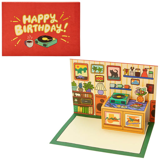 Sanrio Birthday Greeting Card with Record Room Design – Ships Internationally- Japan Figure Store - #1 Bring To You The Best Japanese Goods