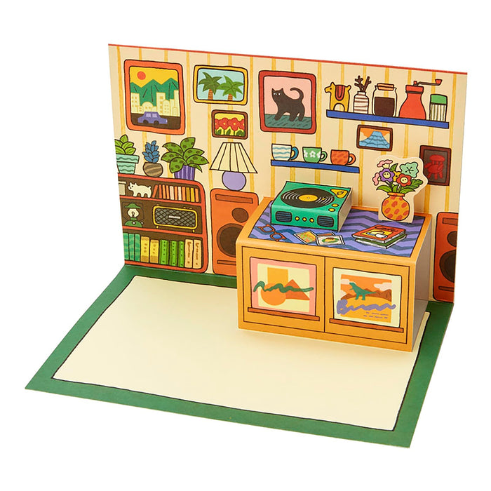 Sanrio Birthday Greeting Card with Record Room Design – Ships Internationally- Japan Figure Store - #1 Bring To You The Best Japanese Goods