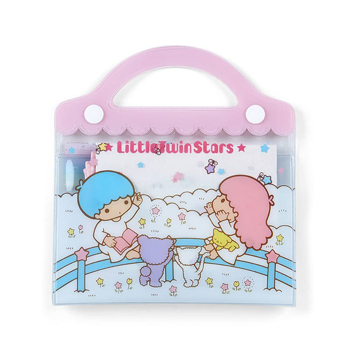 Sanrio Little Twin Stars Case & Handkerchief Set - 13.5x1x13.7 cm- Japan Figure Store - #1 Bring To You The Best Japanese Goods