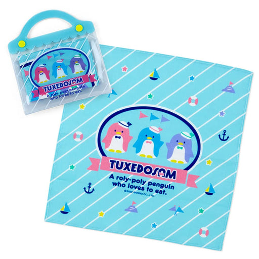 Sanrio Tuxedo Sam Case and Handkerchief Set - Fashionable Goods - 13.5 x 13.7 Cm- Japan Figure Store - #1 Bring To You The Best Japanese Goods
