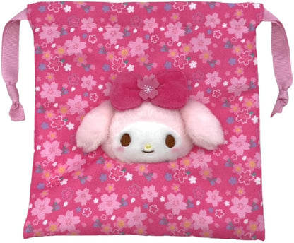 Nakajima Corporation Sanrio My Melody Sakura Kimono Drawstring Bag Japan Official- Japan Figure Store - #1 Bring To You The Best Japanese Goods