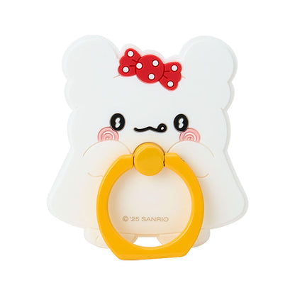 Sanrio Smartphone Ring Hanamaru Ghost PVC/Steel I Love Sweets Design