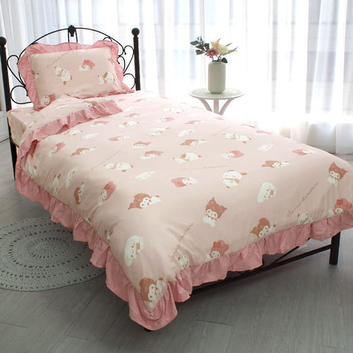 Sanrio Characters Frill Duvet Cover 3-Piece Set - Single Pillowcase & Sheets- Japan Figure Store - #1 Bring To You The Best Japanese Goods