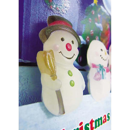Sanrio Christmas Card with 3D Snowmen - Plays 3 Song Medley - Holiday Greeting- Japan Figure Store - #1 Bring To You The Best Japanese Goods