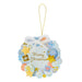 Sanrio Christmas Mini Greeting Card Die-Cut Yarn Wreath Jxmn 10-3- Japan Figure Store - #1 Bring To You The Best Japanese Goods