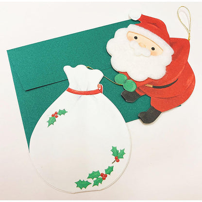 Sanrio Tsumamare Santa Christmas Mini Message Greeting Card 526398- Japan Figure Store - #1 Bring To You The Best Japanese Goods