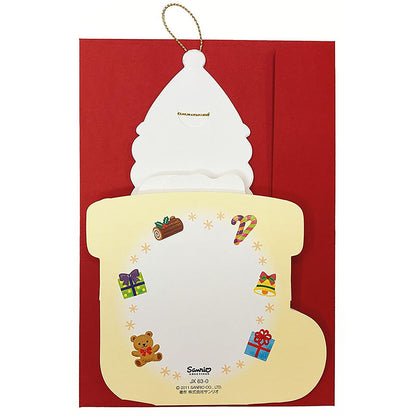 Sanrio Christmas Greeting Card Santa in Boots with Overseas Shipping- Japan Figure Store - #1 Bring To You The Best Japanese Goods