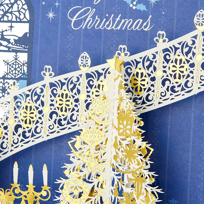 Sanrio Christmas Greeting Cards - Laser Cut Spiral Staircase and Tree Design- Japan Figure Store - #1 Bring To You The Best Japanese Goods