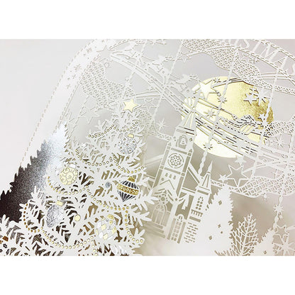 Sanrio Christmas Message Cards Laser Cut Tree Church Design - Can Ship Overseas- Japan Figure Store - #1 Bring To You The Best Japanese Goods
