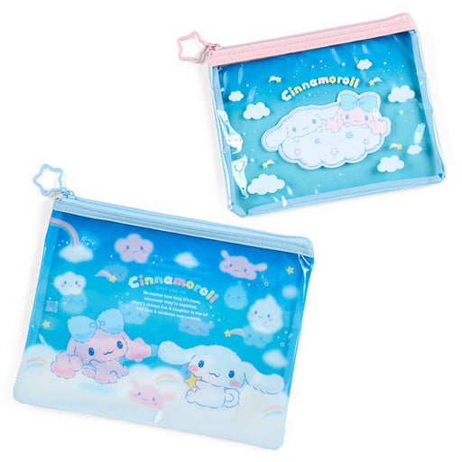 Sanrio Cinnamoroll and Poron Flat Pouch Set of 2 - Cloud Siblings- Japan Figure Store - #1 Bring To You The Best Japanese Goods