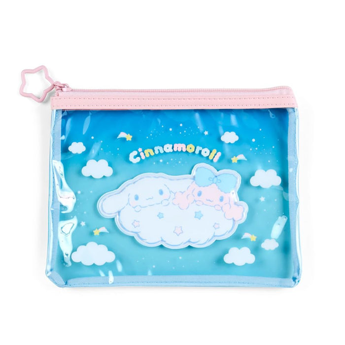Sanrio Cinnamoroll and Poron Flat Pouch Set of 2 - Cloud Siblings- Japan Figure Store - #1 Bring To You The Best Japanese Goods
