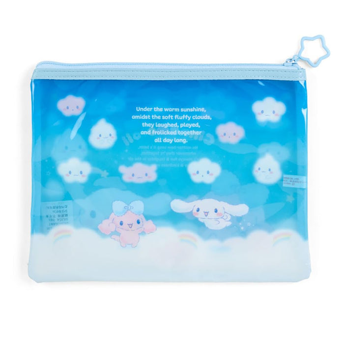 Sanrio Cinnamoroll and Poron Flat Pouch Set of 2 - Cloud Siblings- Japan Figure Store - #1 Bring To You The Best Japanese Goods