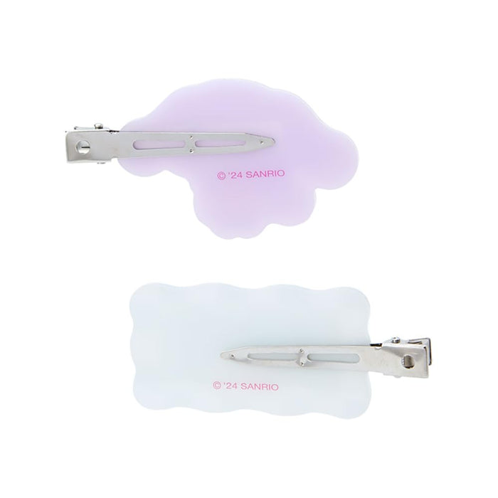 Sanrio Cinnamoroll Bangs Clip Pastel Checker 5.5x7.7x1cm Hair Accessory- Japan Figure Store - #1 Bring To You The Best Japanese Goods