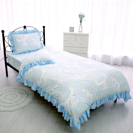 Sanrio Cinnamoroll 3-Piece Duvet Cover Set with Pillowcase and Sheets - Single- Japan Figure Store - #1 Bring To You The Best Japanese Goods