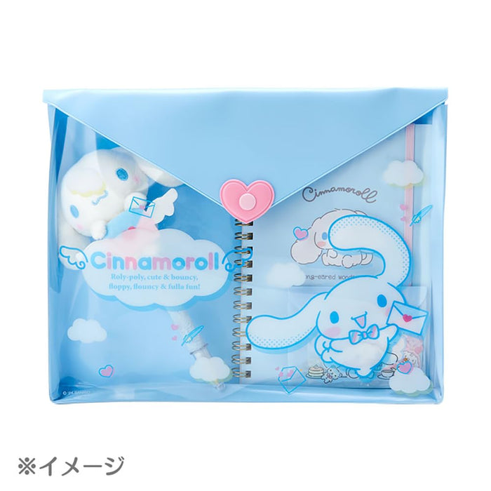 Sanrio Cinnamoroll Clear Multi Pouch 20x26.5x3cm Character Flat Letter Pouch- Japan Figure Store - #1 Bring To You The Best Japanese Goods