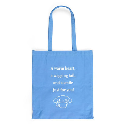 Sanrio Cinnamoroll Cotton Tote Bag 40x36x10cm Character Handbag- Japan Figure Store - #1 Bring To You The Best Japanese Goods