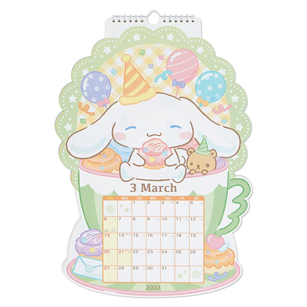 Sanrio Cinnamoroll Die-Cut 2022 Calendar 748650- Japan Figure Store - #1 Bring To You The Best Japanese Goods