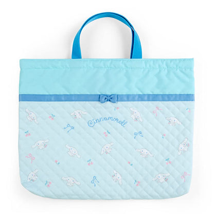 Sanrio Cinnamoroll Quilted Lesson Bag Durable Stylish Tote for Kids- Japan Figure Store - #1 Bring To You The Best Japanese Goods