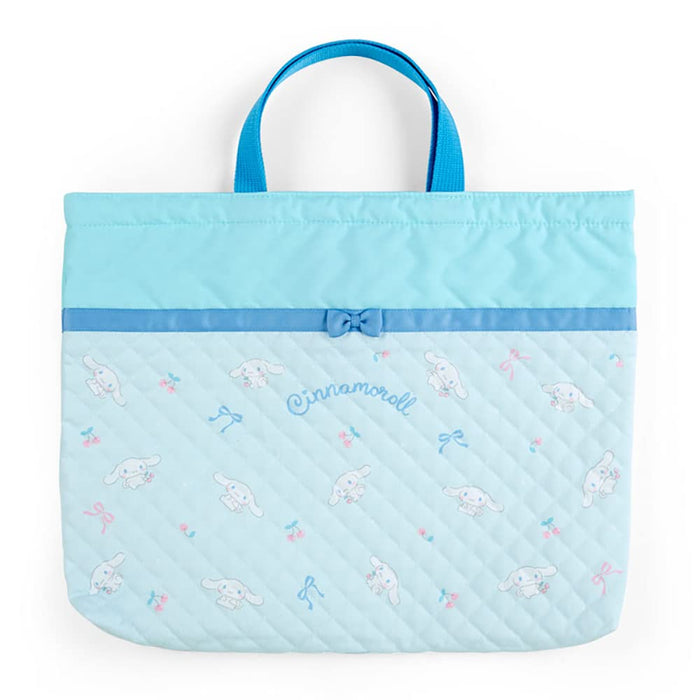 Sanrio Cinnamoroll Quilted Lesson Bag Durable Stylish Tote for Kids- Japan Figure Store - #1 Bring To You The Best Japanese Goods
