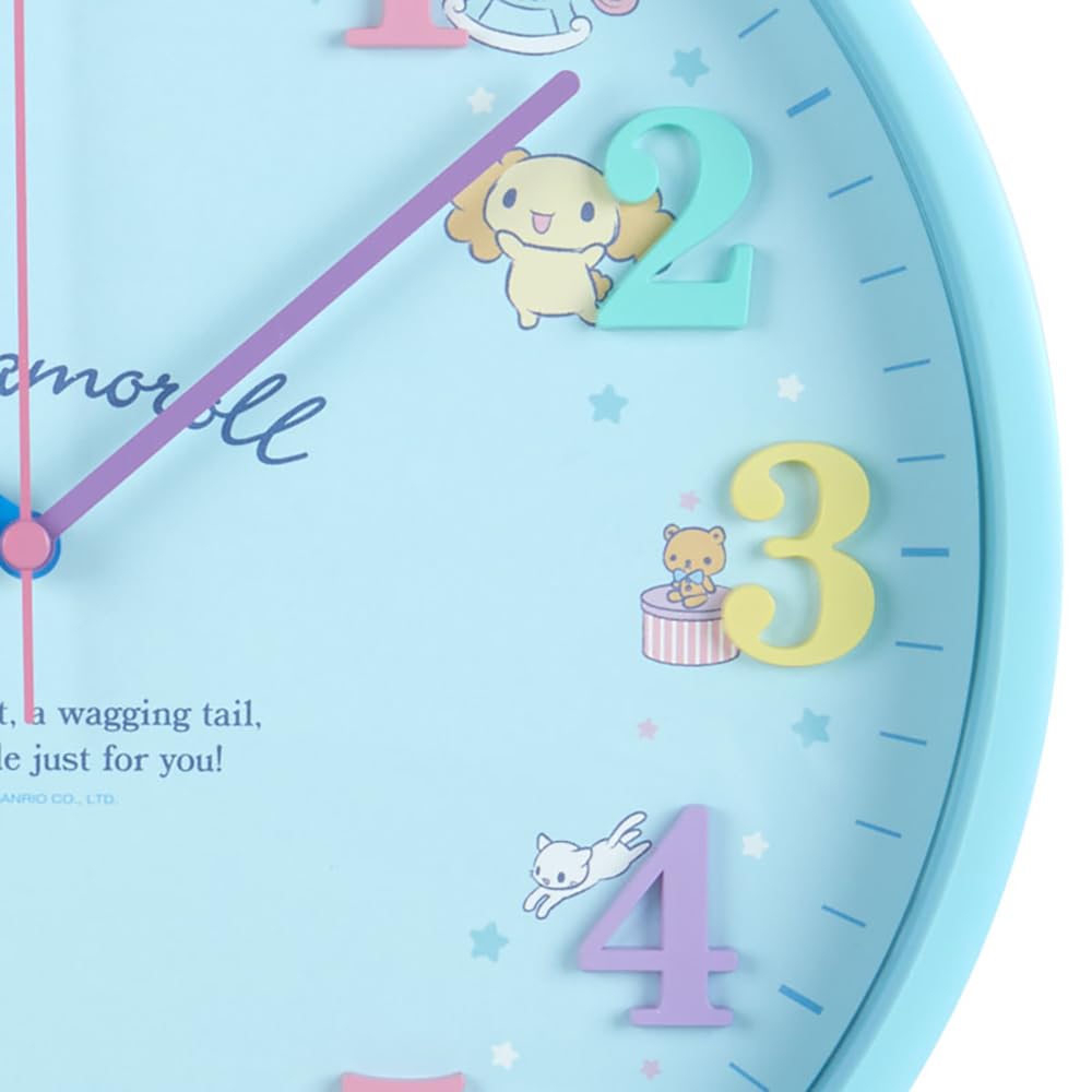 Sanrio Cinnamoroll Wall Clock 29.5 X 29.5 Cm Character Decor- Japan Figure Store - #1 Bring To You The Best Japanese Goods