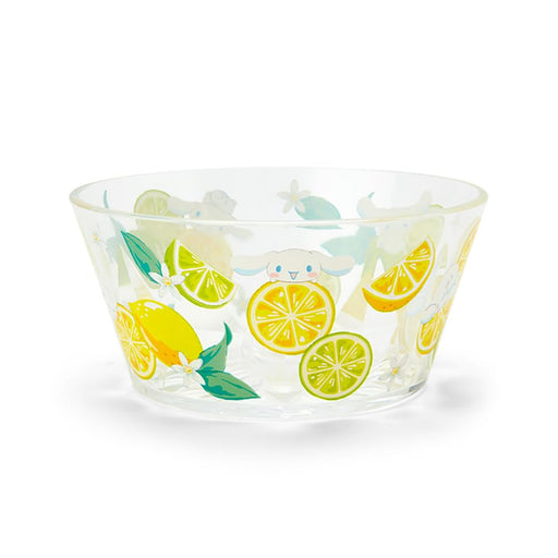 Sanrio Cinnamoroll Clear Bowl 6.2x13x13 Cm - Colorful Fruit Design- Japan Figure Store - #1 Bring To You The Best Japanese Goods