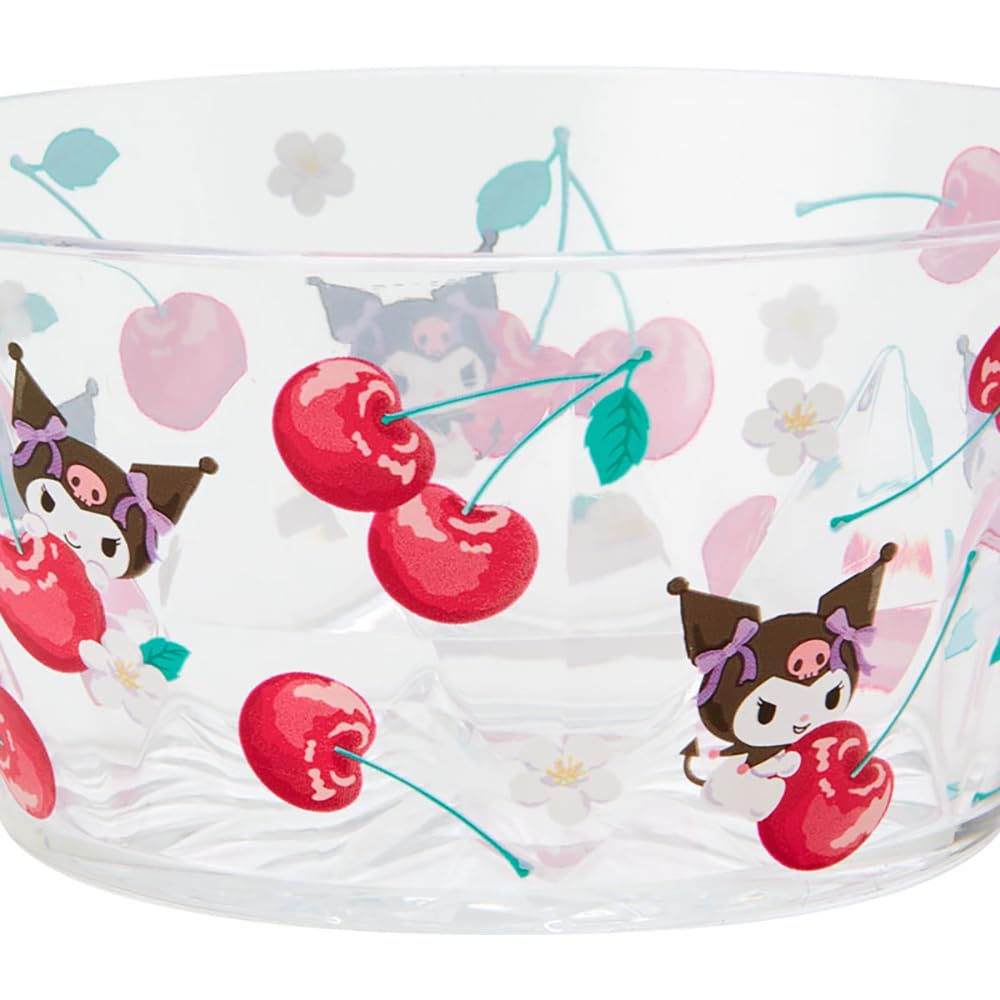 Sanrio Clear Bowl Colorful Fruit Kuromi 6.2x13x13cm - Cute Character Design- Japan Figure Store - #1 Bring To You The Best Japanese Goods