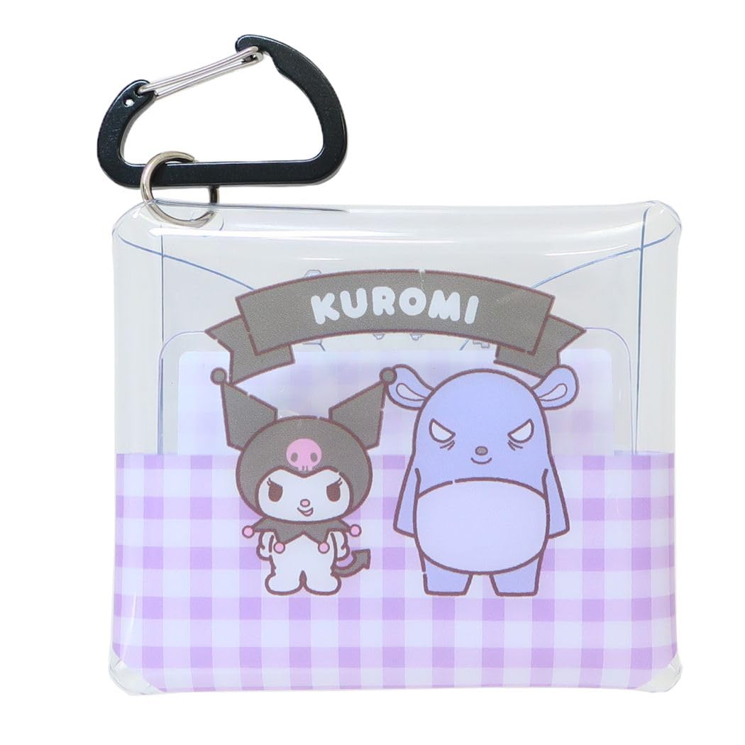 Sanrio Clear Multi-Case Ss Size with Carabiner - AirPods Pro Key Pass Kuromi- Japan Figure Store - #1 Bring To You The Best Japanese Goods