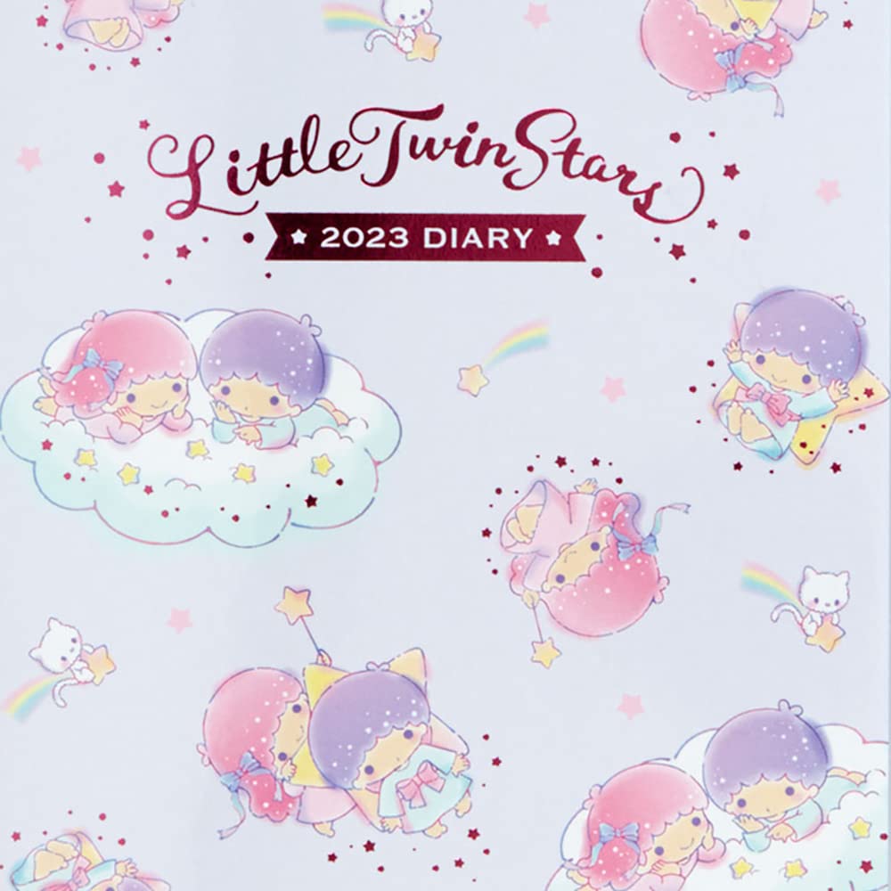 Sanrio 2023 Diary B6 Little Twin Stars Monthly Weekly Planner with Stickers- Japan Figure Store - #1 Bring To You The Best Japanese Goods