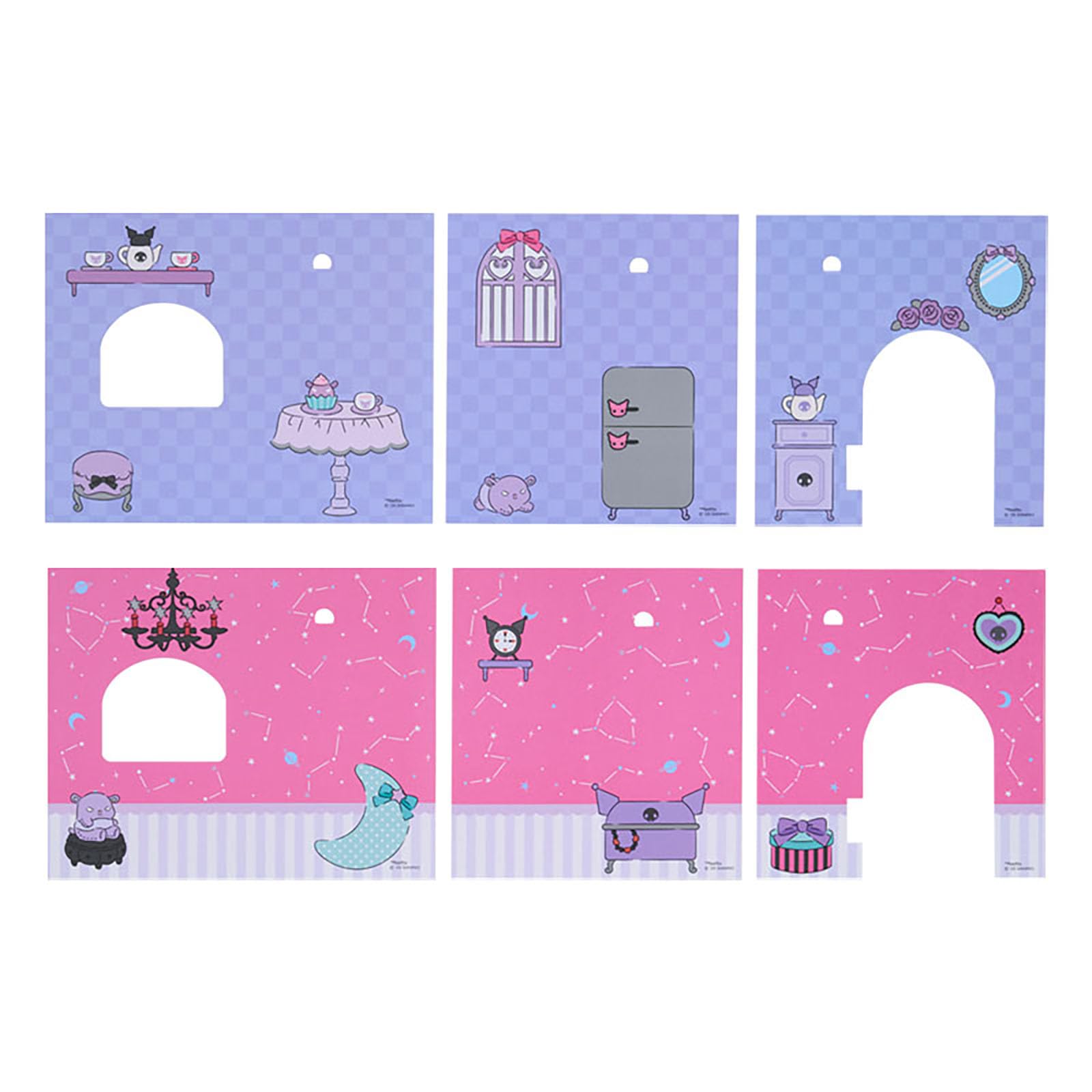 Sanrio Dollhouse My Melody Kuromi Anime Set ABS Resin PVC Ages 3+