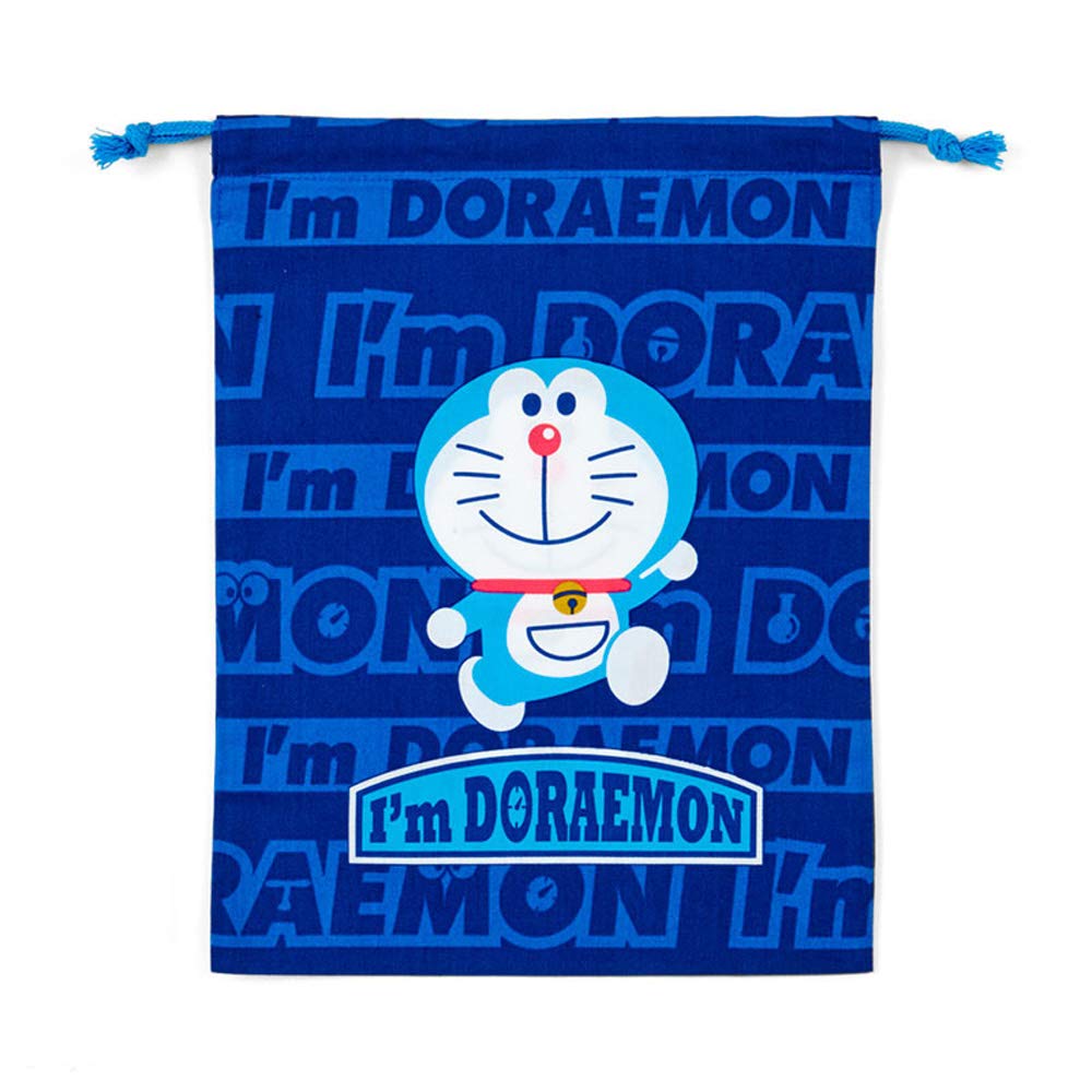 Sanrio Doraemon Drawstring Bag M Size I'M Doraemon 734039- Japan Figure Store - #1 Bring To You The Best Japanese Goods