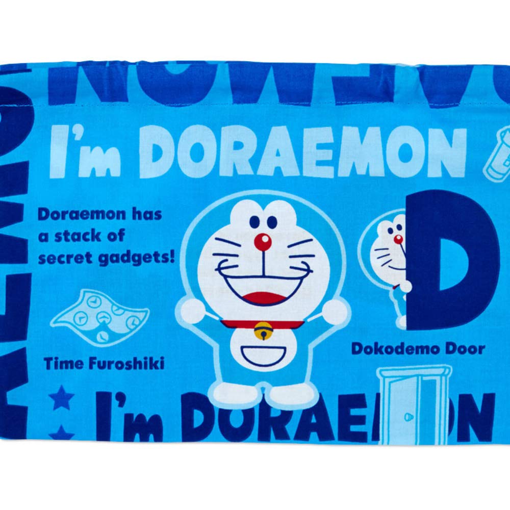 Sanrio Doraemon Lunch Drawstring Bag Set of 2 - I'm Doraemon Design- Japan Figure Store - #1 Bring To You The Best Japanese Goods