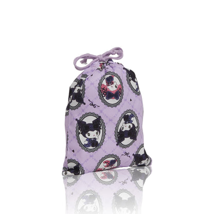 Sanrio Drawstring Bag Cg-3497 My Melody Kuromi Cotton Backpack- Japan Figure Store - #1 Bring To You The Best Japanese Goods